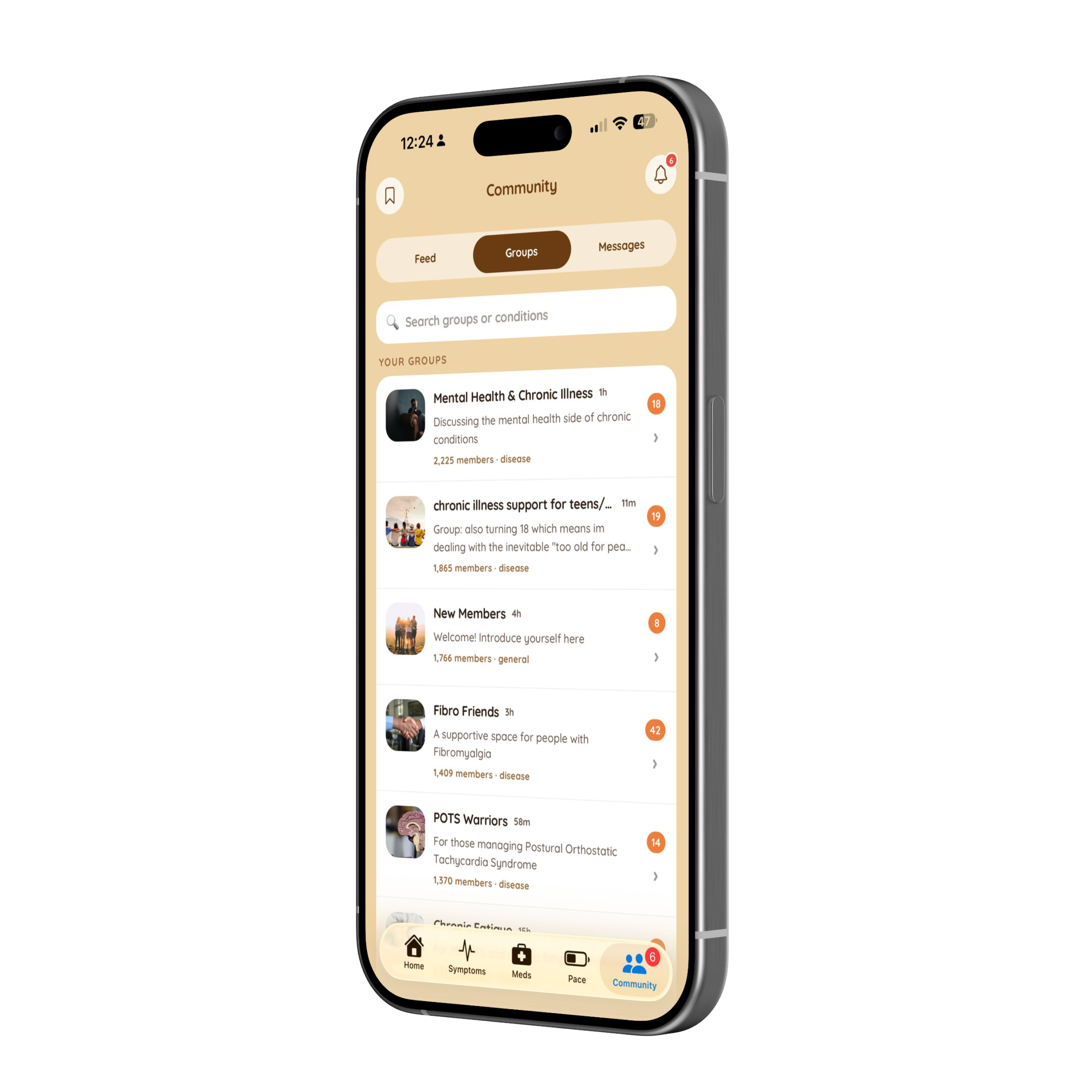Juno community groups screen